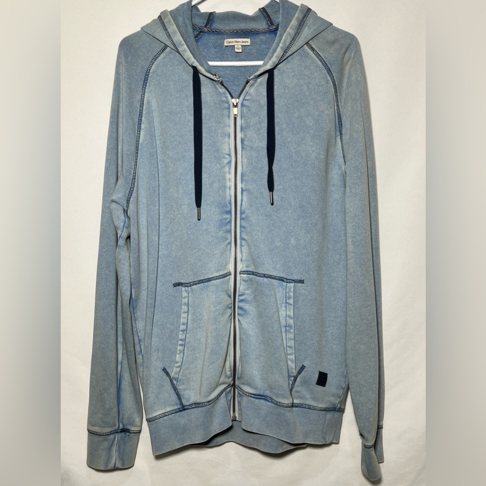 Calvin Klein Jeans Zip-Up Hoodie/Sweatshirt - Large